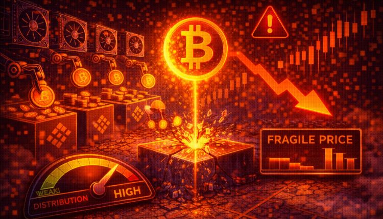 Bitcoin Miner Distribution Re-Emerges: BTC Enters A Fragile Price Phase