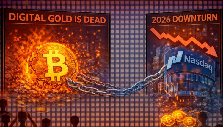 Digital Gold Is Dead: The Institutional Architecture Binding Bitcoin To The Nasdaq In The 2026 Downturn